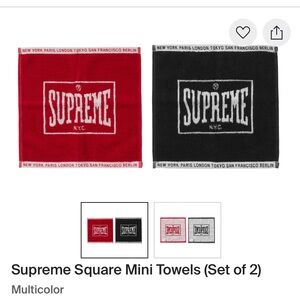 Supreme Square Mini Towels (Set of 2)
